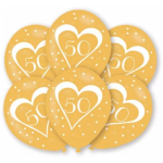 Luftballons Goldene Hochzeit 6St.