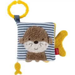Stoffbuch Otter braun/blau