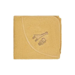 Kapuzenbadetuch Giraffe/Löwe