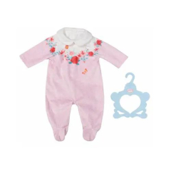 Baby Annabell Strampler rosa Blumen