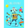 Einladungskarten Roboter