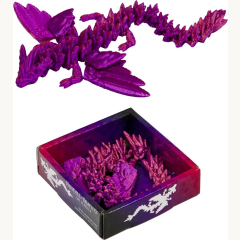 Kristall-Drache mit Flügeln