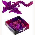 Kristall-Drache mit Flügeln