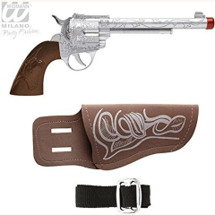 Cowboy Pistole mit Halfter und Gürtel