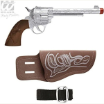 Cowboy Pistole mit Halfter und Gürtel