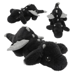SNUKIS Plüschdrache schwarz