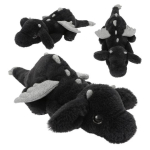 SNUKIS Plüschdrache schwarz