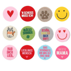 Filz Magnet sortiert