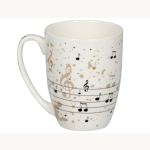 Porzellan-Tasse Noten - All about music
