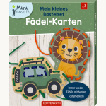 M. kl. Bastelset Fädel-Karten Löwe/Wagen