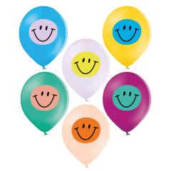 Ballons Set Smile, bunt
