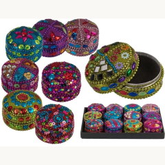 Bunte Schmuckdose oriental