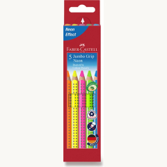 Farbstiftetui Jumbo Grip Neon 5St