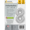Folienballon 8 silber