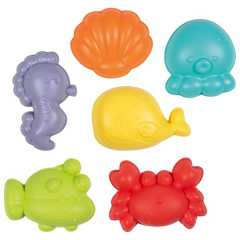 Sandförmchen, 6fach sortiert