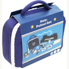 Holz Polizei-Set 10-teilig