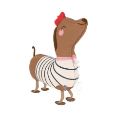 Folienballon Walker Dachshund