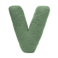 Buchstabenkissen V grün