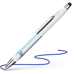 Kugelschreiber Epsilon weiss/blau