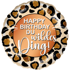 Folienballon Happy Birthday du wildes Ding