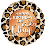 Folienballon Happy Birthday du wildes Ding