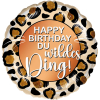 Folienballon Happy Birthday du wildes Ding