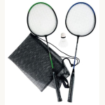 Badminton Spiel Garnitur 3 teilig schwarz