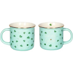 Porzellan-Tasse Glücksklee