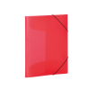Sammel-/Gummizugmappe A3 transl. PP rot