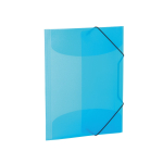 Sammel-/Gummizugmappe A3 transl. PP hellblau