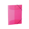 Sammel-/Gummizugmappe A3 transl. PP pink