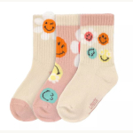 3 Socken Smiley World dusty rose 23-28