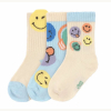 3 Socken Smiley World blue 23-28