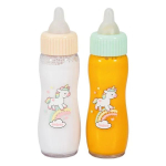 Magische Puppen-Trinkflasche Set Einhorn