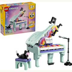 31392 Deko-Klavier mit Katze