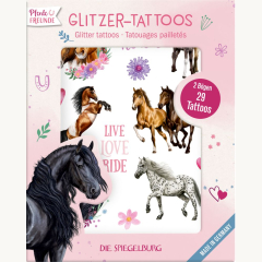 Pferdefreunde: Glitzer-Tattoos