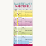 Familienplaner Farbenspiel 19x46