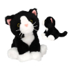 TOPModel Plüsch Katze schwarz/weiß