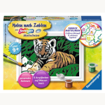 Malen nach Zahlen Süßer Tiger
