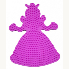 Bügelperlen Stiftplatte Prinzessin pink