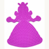 Bügelperlen Stiftplatte Prinzessin pink