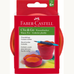 Faber-Castell  Wasserbecher Clic & Go rot